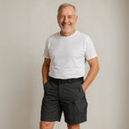 Herr Cargo-shorts med 7 fickor och gratis bälte – Taro