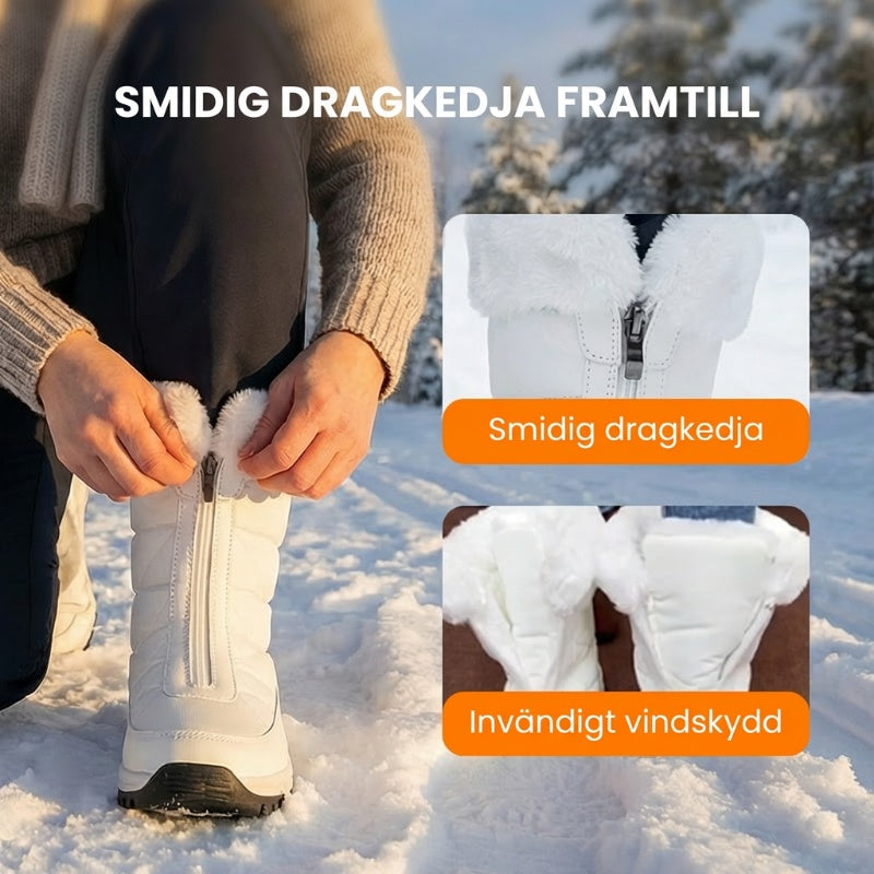 Tove | Varma, halkfria vinterstövlar med dragkedja