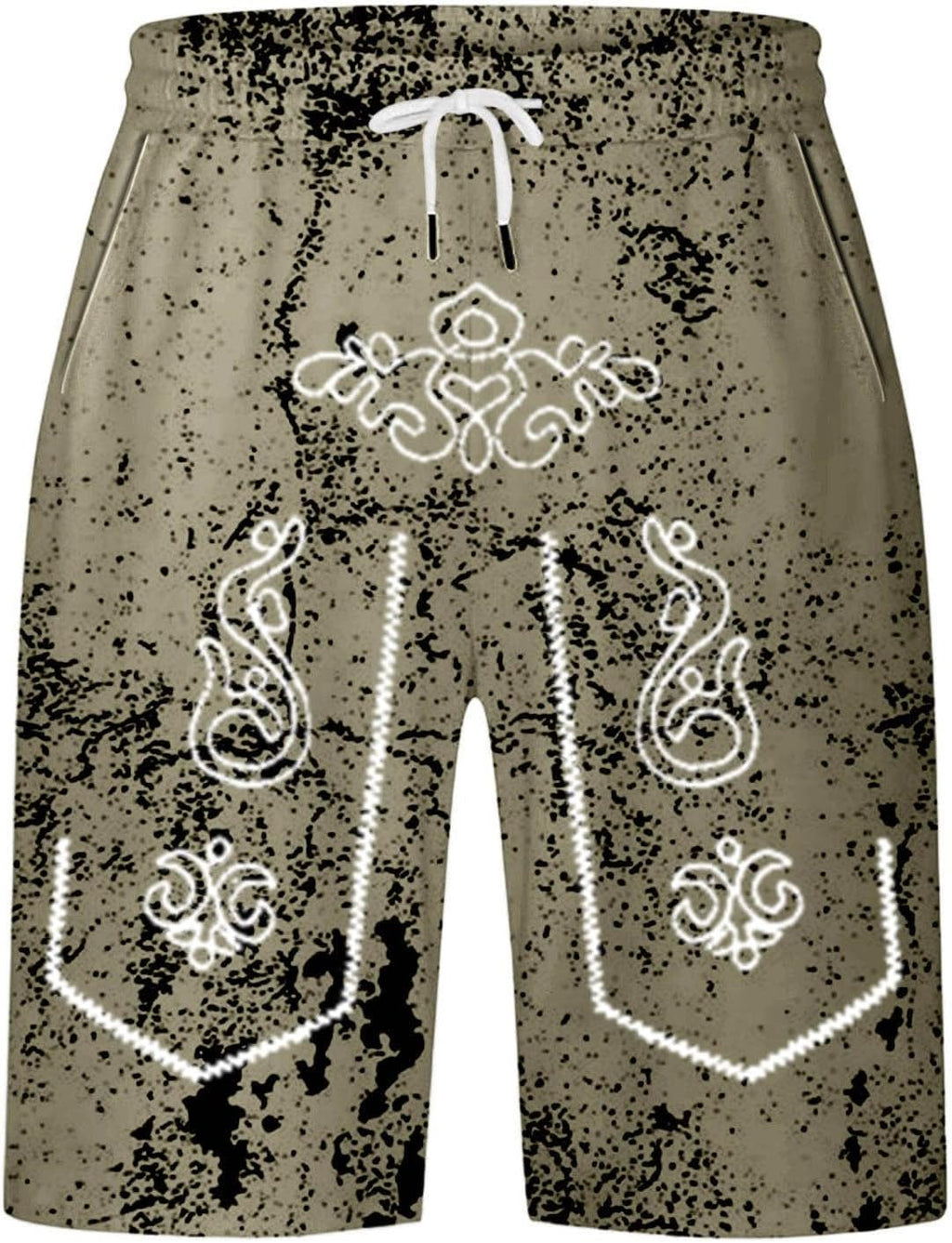 Herrshorts med sliten look och Oktoberfest-tryck – SeppShorts Oktoberfest 2026