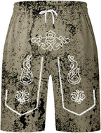 Herrshorts med sliten look och Oktoberfest-tryck – SeppShorts Oktoberfest 2026