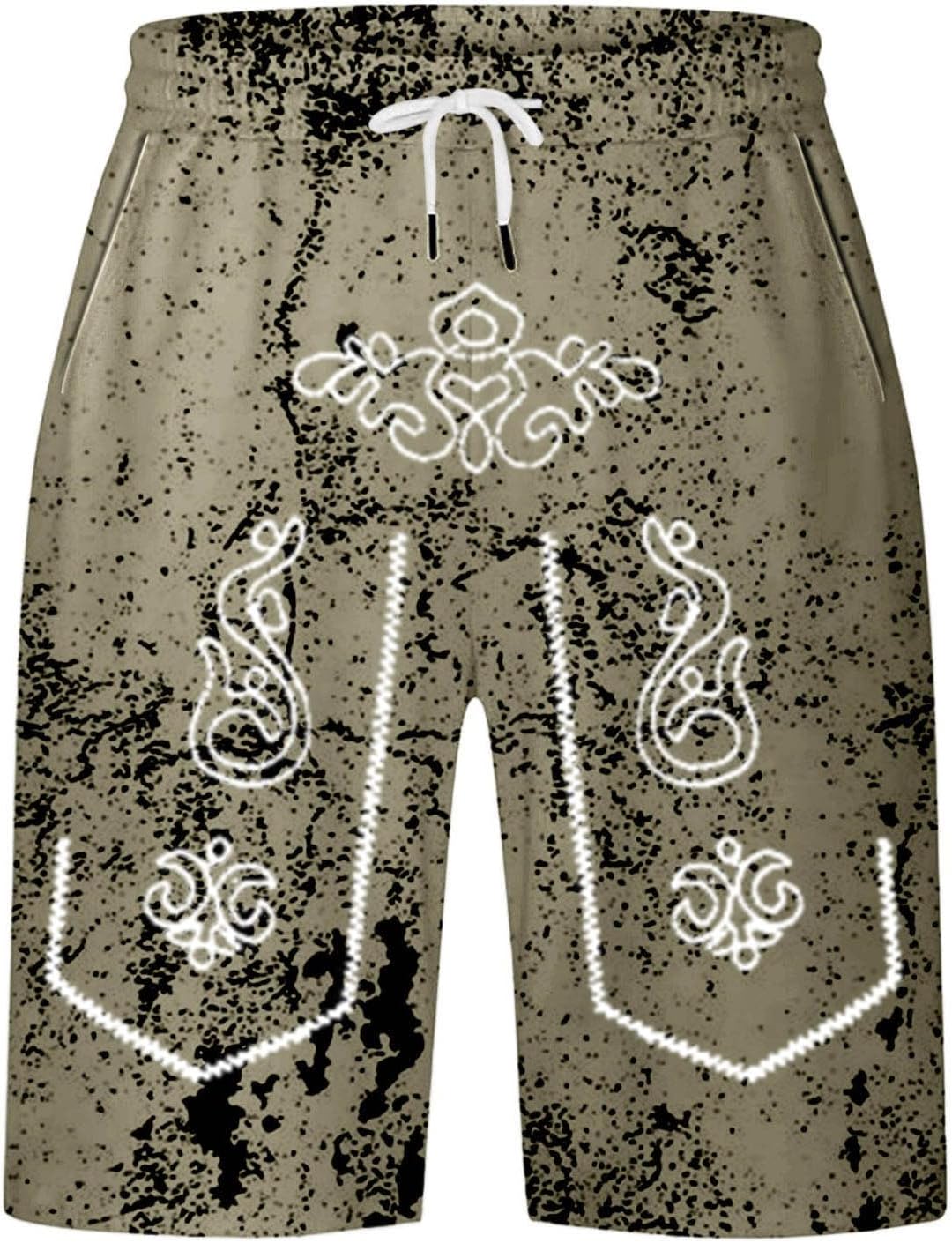 Herrshorts med sliten look och Oktoberfest-tryck – SeppShorts Oktoberfest 2026