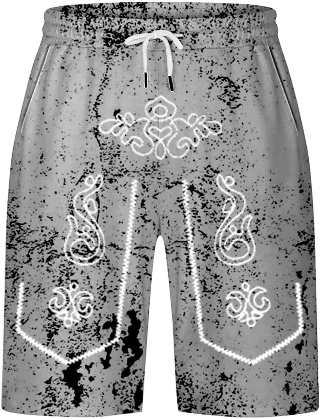 Herrshorts med sliten look och Oktoberfest-tryck – SeppShorts Oktoberfest 2026