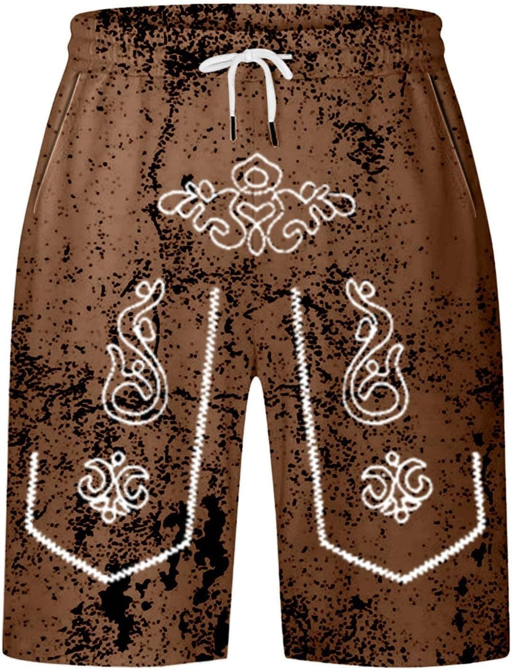Herrshorts med sliten look och Oktoberfest-tryck – SeppShorts Oktoberfest 2026