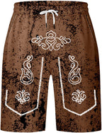 Herrshorts med sliten look och Oktoberfest-tryck – SeppShorts Oktoberfest 2026