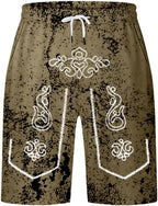 Herrshorts med sliten look och Oktoberfest-tryck – SeppShorts Oktoberfest 2026
