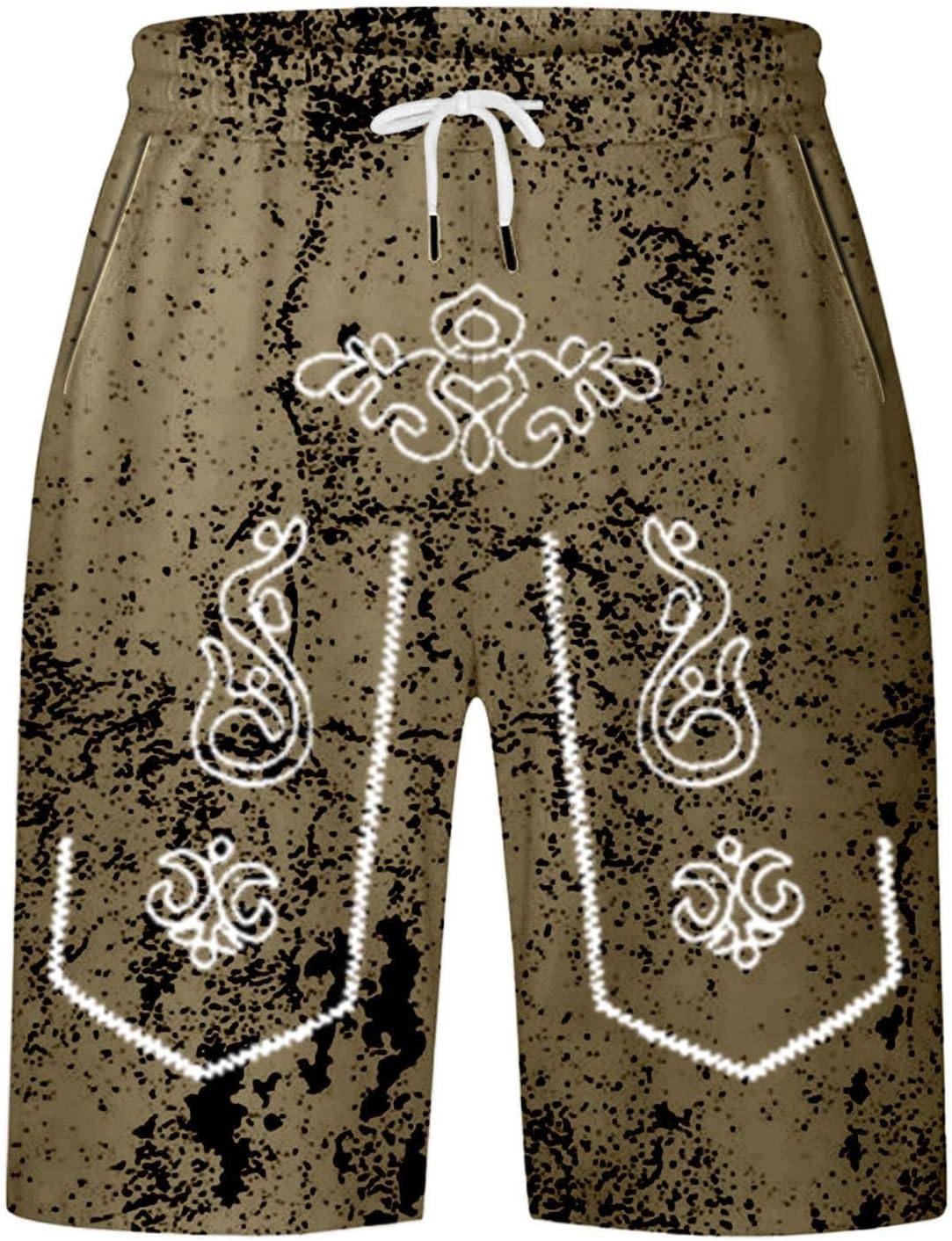 Herrshorts med sliten look och Oktoberfest-tryck – SeppShorts Oktoberfest 2026