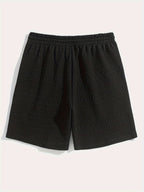 Sommarshorts för herrar, enkel stil med dragsko för komfort - Finn