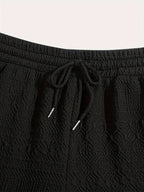 Sommarshorts för herrar, enkel stil med dragsko för komfort - Finn