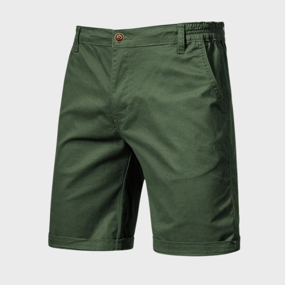 Avslappnade shorts för herr i bomull – Luca