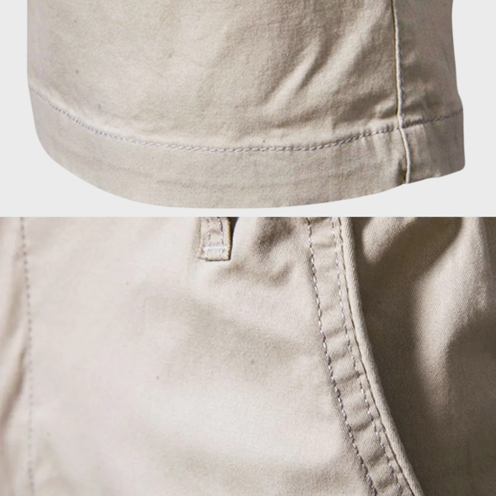 Avslappnade shorts för herr i bomull – Luca