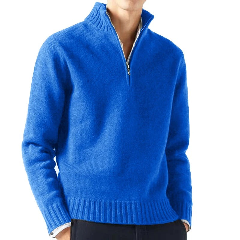 Mäns Pullover Tröja med Turtleneck - Klassisk och Mysig