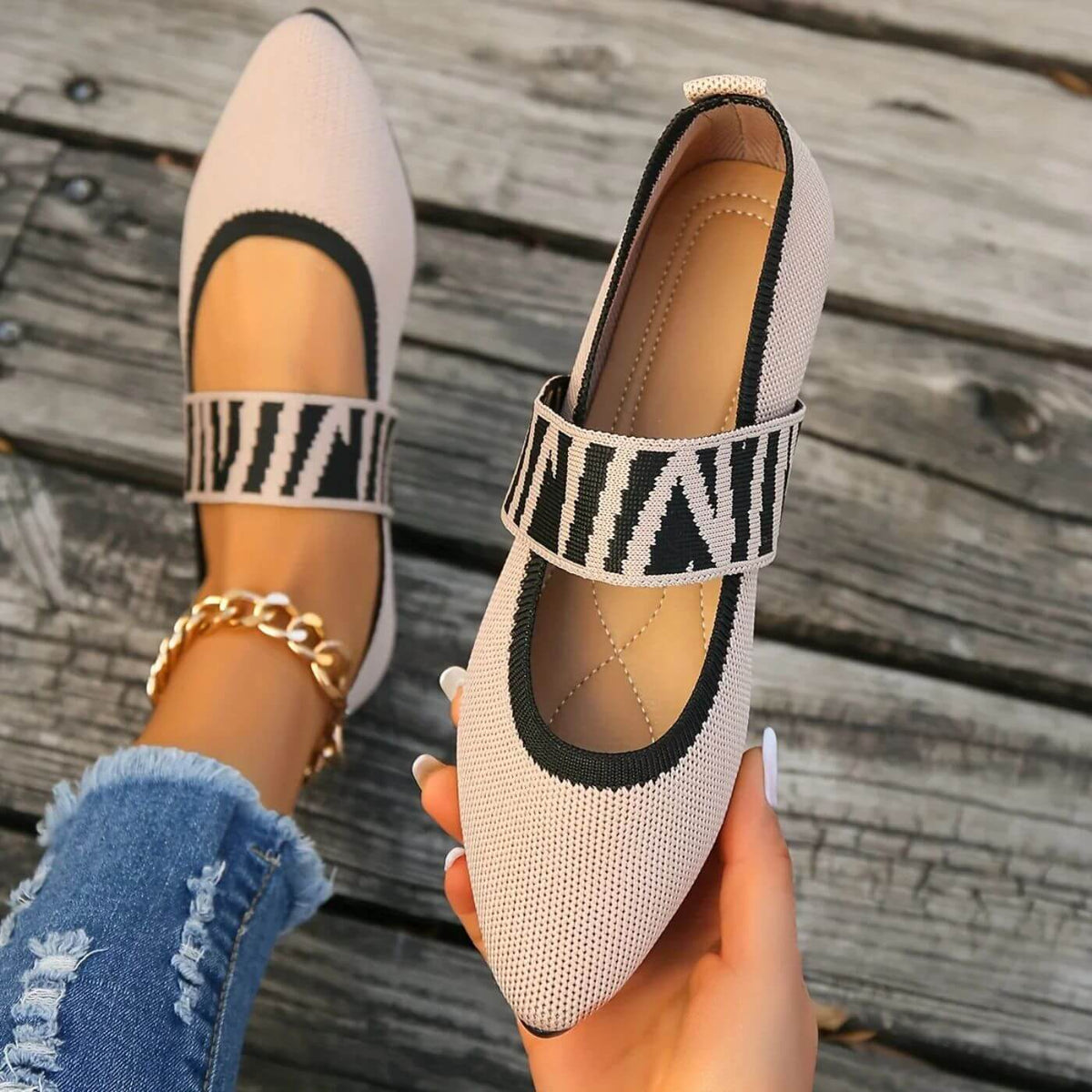 Eleonora™ | Ortopediska Ballerinaskor för Komfort