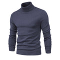 Herr Slim Turtleneck Tröja i Enfärgad Design