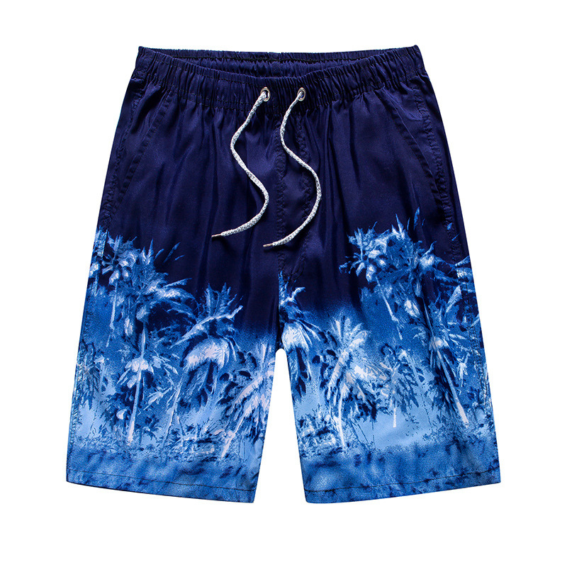 Herr Strandshorts Med Mönster - Lätt Och Snabbtorkande