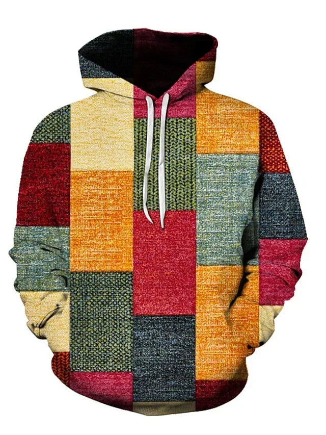 Herr Vinterhuvtröja med Trendigt Design