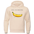 Hoodie | Bananmönster | Dragsko | Pullover Hoodie | Avslappnad Hoodie