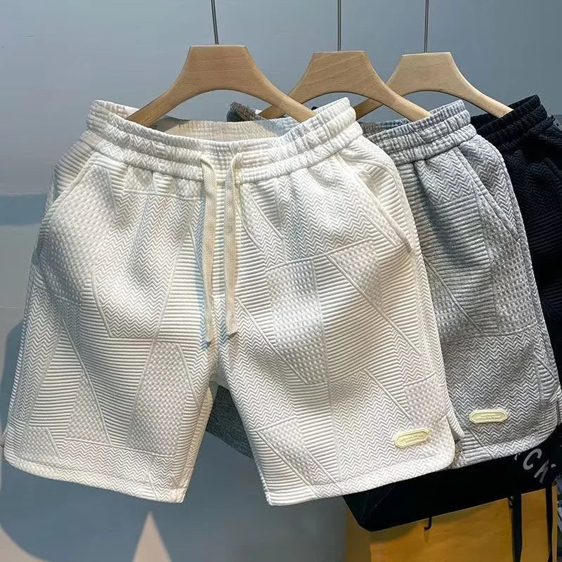 Fiskbensmönster herrshorts med Ice-Silk-teknik – Milo