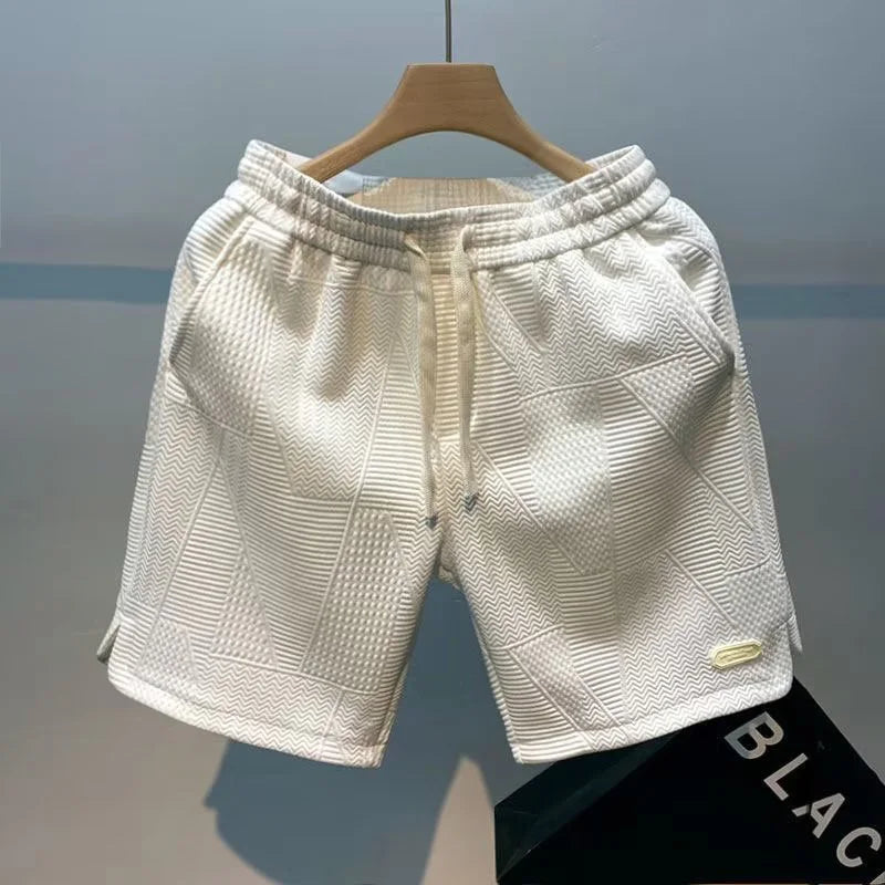 Fiskbensmönster herrshorts med Ice-Silk-teknik – Milo