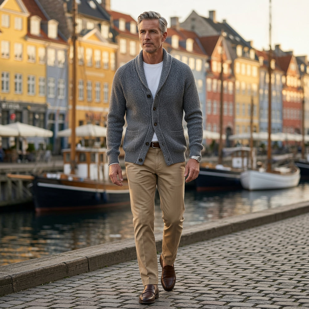 Alvar | Cardigan med knappar