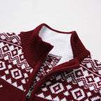 Julkofta | Zip-Up | Ståkrage | Stickad kofta | Julskjorta för herrar