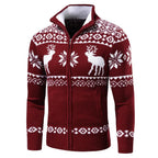 Julkofta | Zip-Up | Ståkrage | Stickad kofta | Julskjorta för herrar