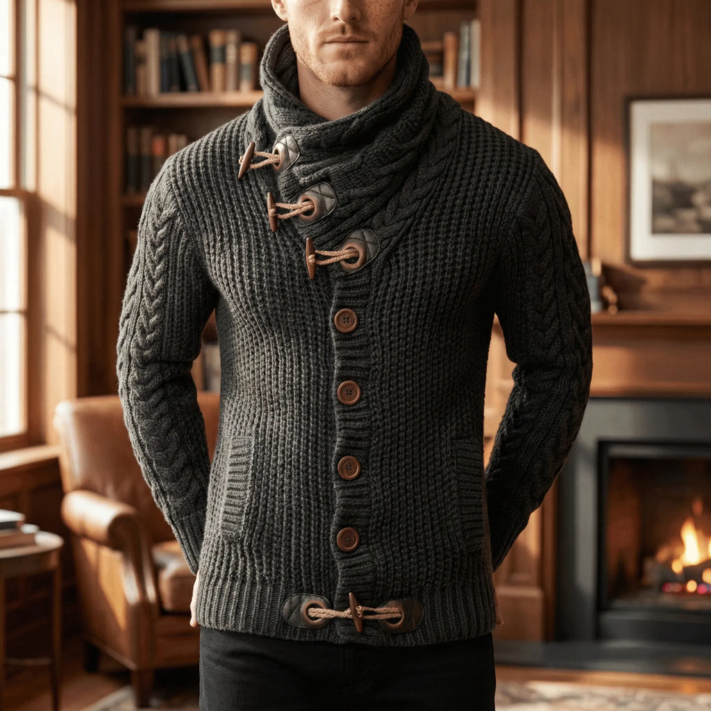 Avslappnad grovstickad cardigan - Ferdinand