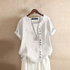 Leila™ – Rundhalsad Chalisblus