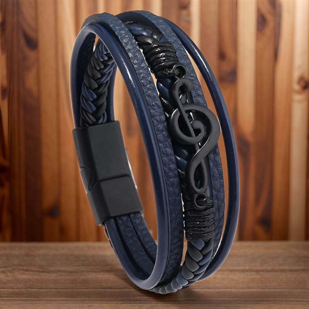 Lunero™ | Läderarmband med Musiksymbol