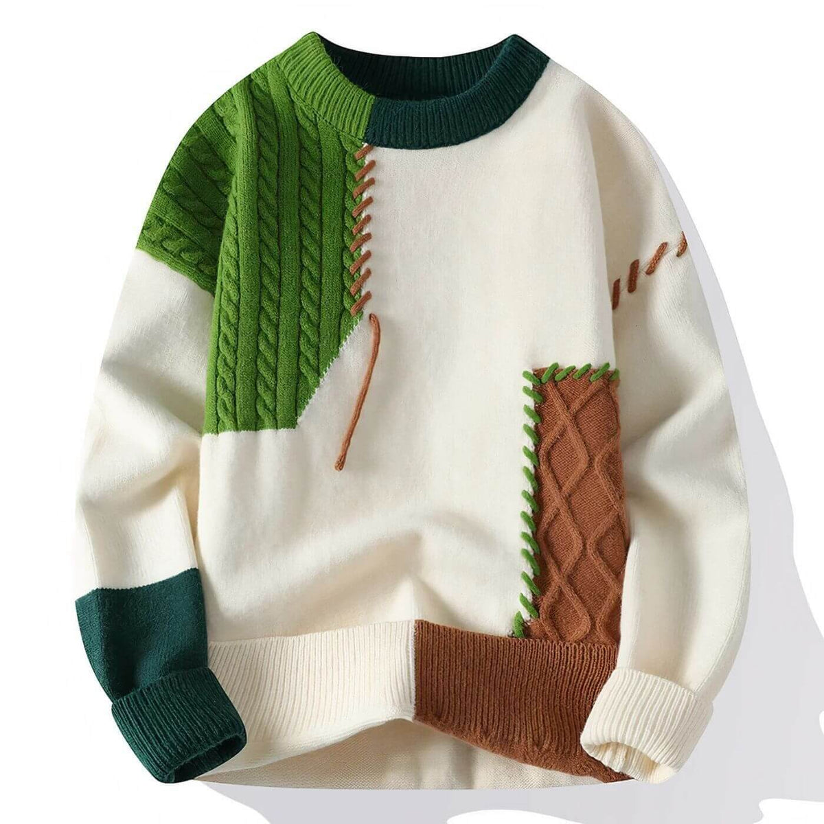 Melvin™ | Bekväm Patchwork-Tröja