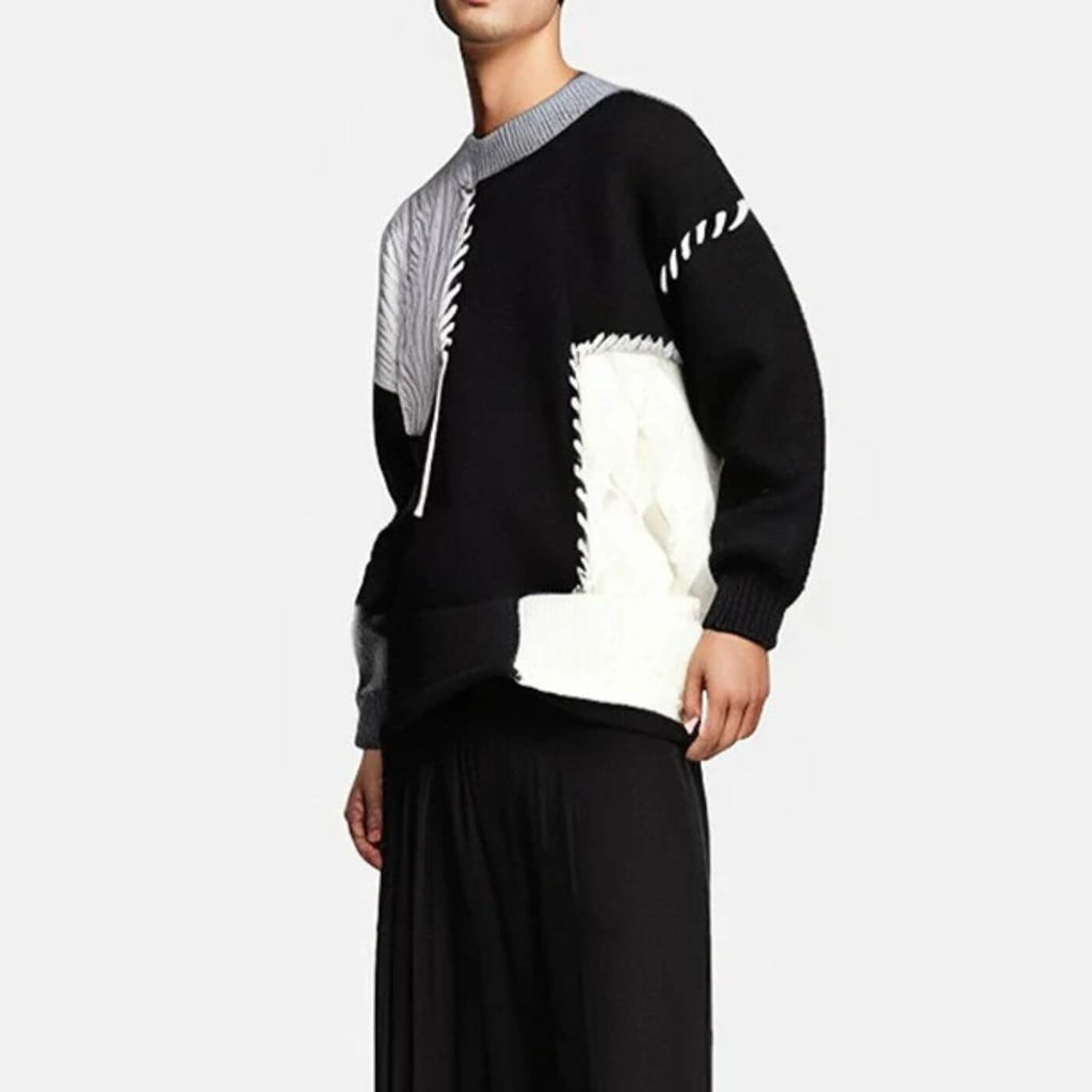 Melvin™ | Bekväm Patchwork-Tröja