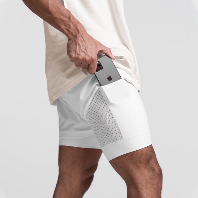 Trendiga sportshorts med andningsbart material och sidoficka – Marky