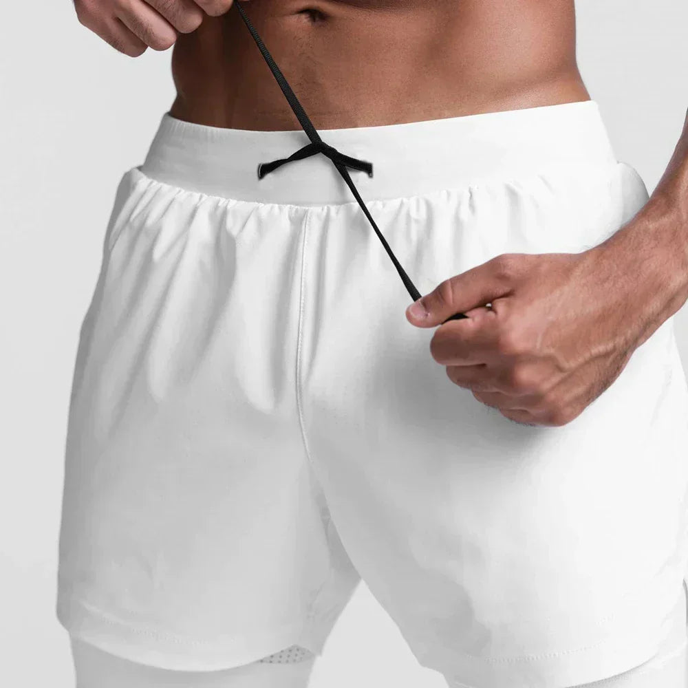 Trendiga sportshorts med andningsbart material och sidoficka – Marky
