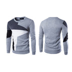 Mäns Crewneck Sweatshirt med Ribbstickade Detaljer