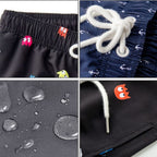 Herrsnabbtorkande Board Shorts med Snörning i Modern Stil