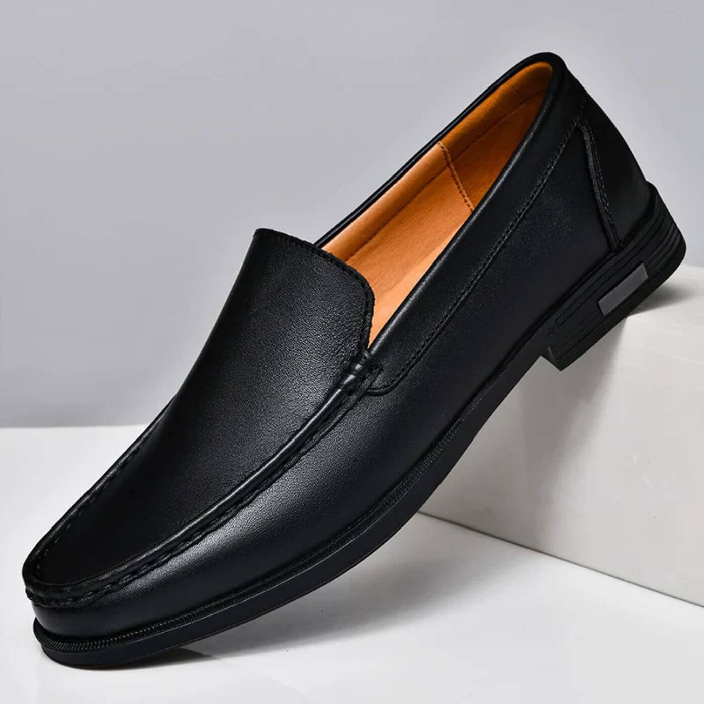 Nino – Lyxiga Ortopediska Loafers i Läder