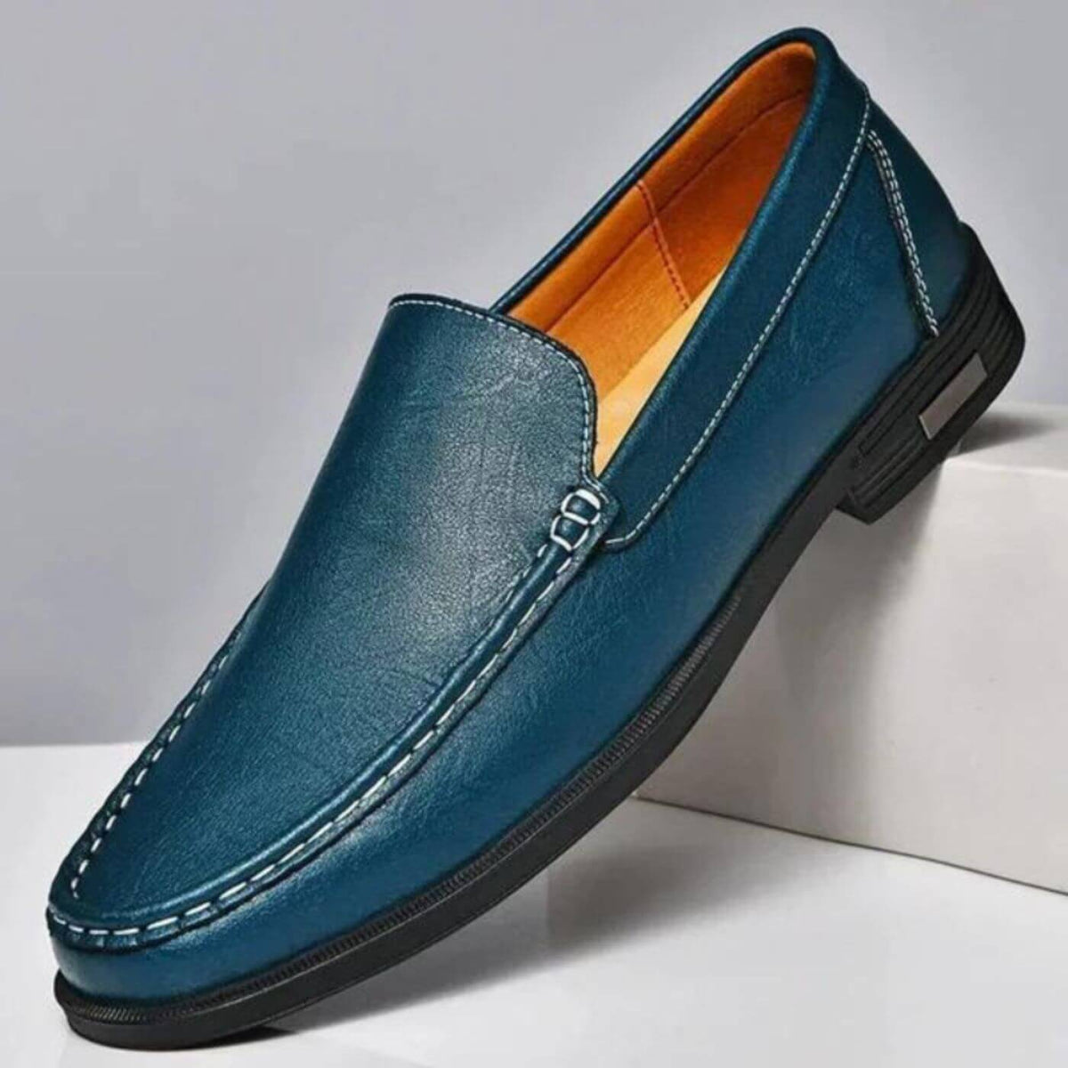 Nino | Lyxiga Ortopediska Loafers i Läder
