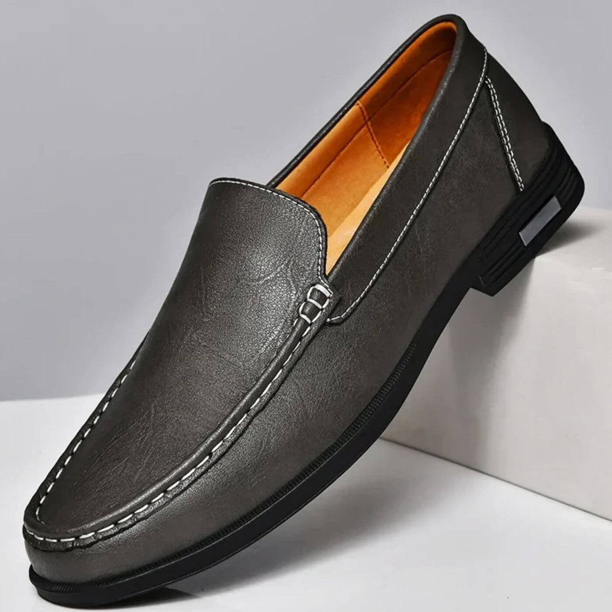 Nino | Lyxiga Ortopediska Loafers i Läder