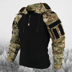Outdoorjacka | Halv dragkedja | Huva | Taktisk jacka | Herrjacka