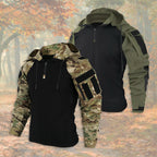 Outdoorjacka | Halv dragkedja | Huva | Taktisk jacka | Herrjacka