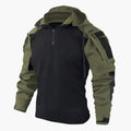 Outdoorjacka | Halv dragkedja | Huva | Taktisk jacka | Herrjacka