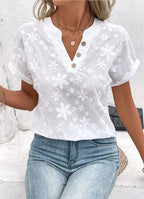 Saga – Elegant Blommig Blus