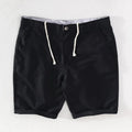 Strandshorts för herr i linne-bomull, sommarlook med knappstängning - Sandro
