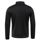 Herrpullover med halv dragkedja i tjockt tyg