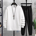 Sweatdräkt - Löst sittande tvådelat för män - Sweatshirt och Sweatpants Set