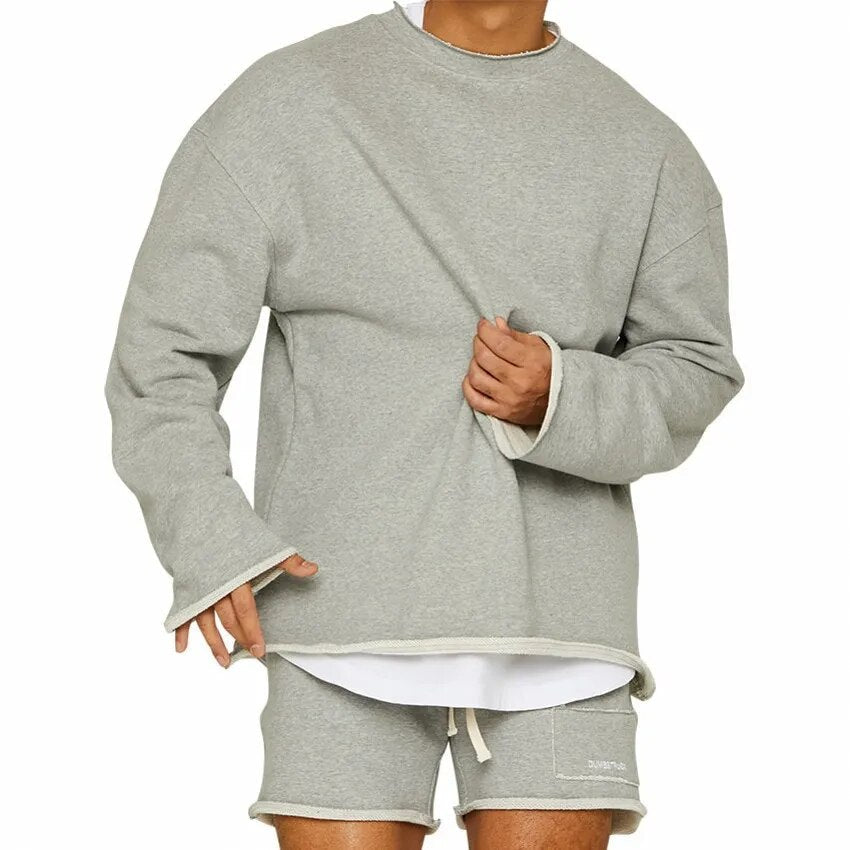 Sweatshirt - Casual - Långärmad - Basic Shirt - Herrkläder