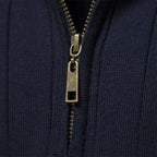 Tröja med halv dragkedja - Hög hals - Pullover - Ribbstickad tröja - Herrkläder