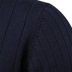 Tröja med halv dragkedja - Hög hals - Pullover - Ribbstickad tröja - Herrkläder