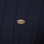 Tröja med halv dragkedja - Hög hals - Pullover - Ribbstickad tröja - Herrkläder