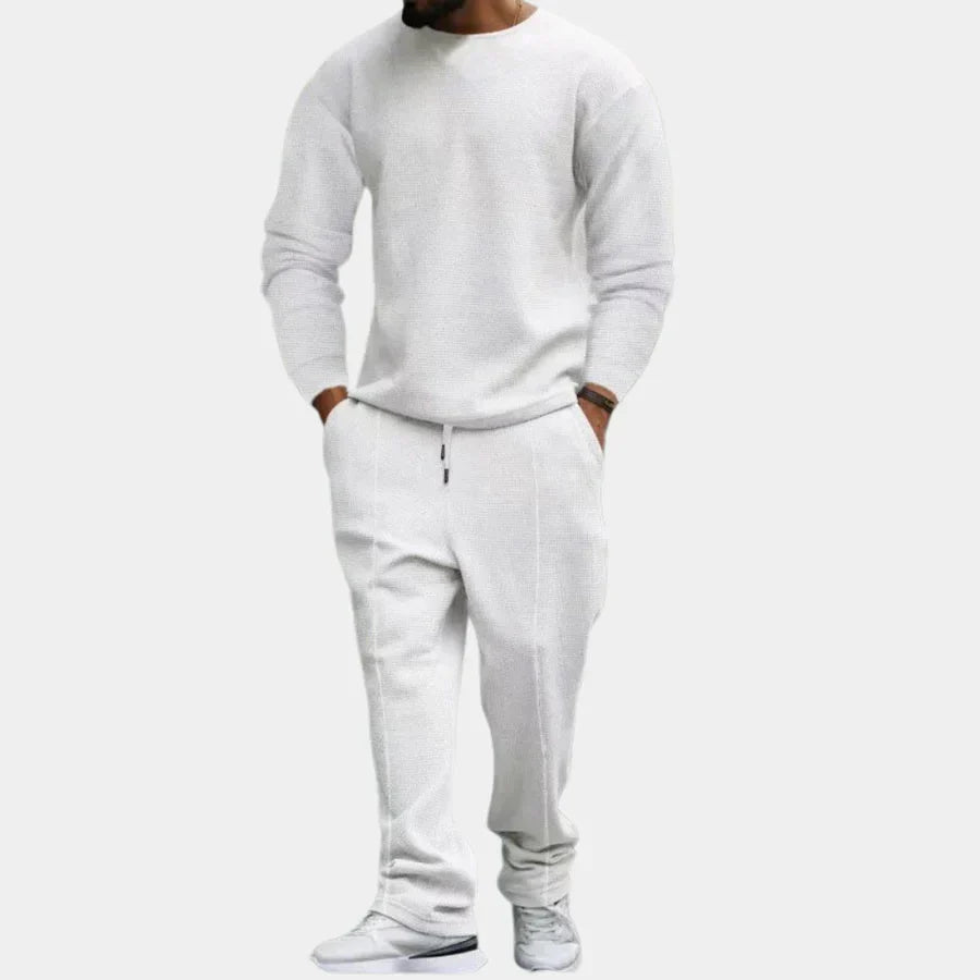 Tvådelat set | Långärmad | Loose Fit | Lounge-set | Co-Ord-set för män