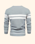 Vincent tröja | Randig stickad pullover för män
